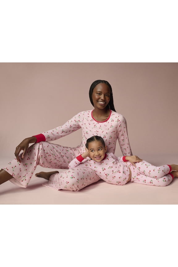 Girls Mommy-Daughter Family Matching Cotton Tight Fit Pajama Set, 2-Piece, Sizes 6-12