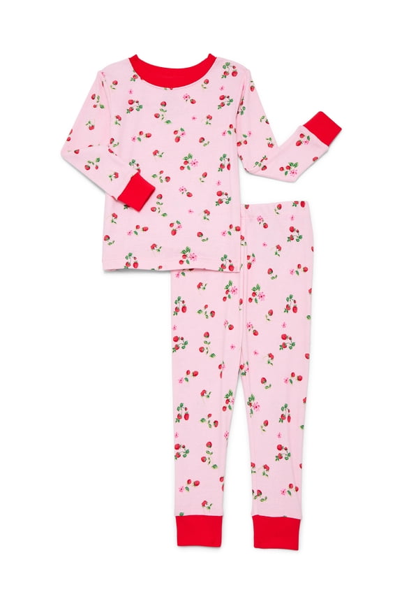 Toddlers' Family Matching Cotton Tight Fit Pajama Set, 2-Piece, Sizes 2T-5T