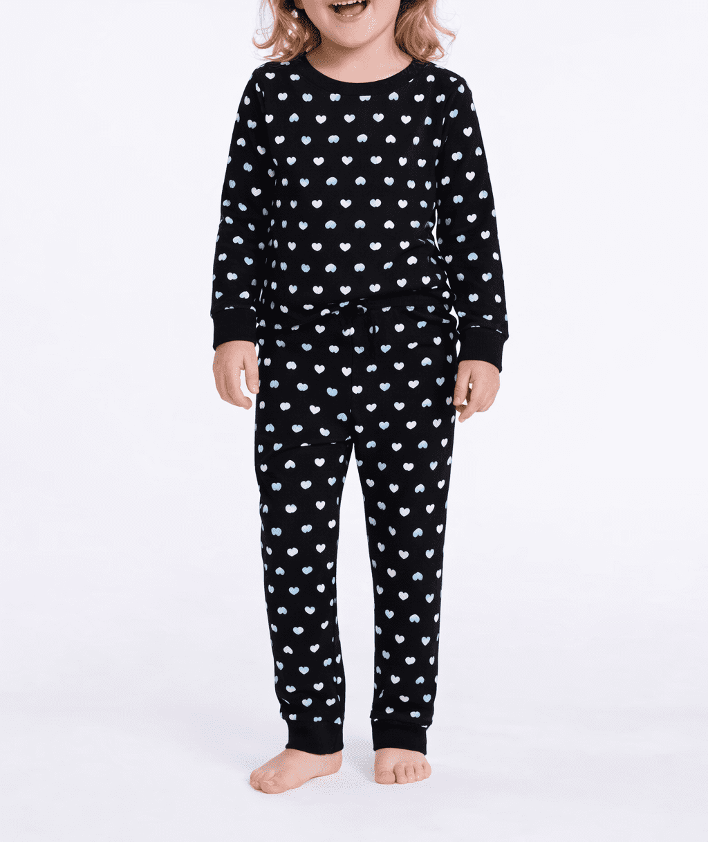 Joyspun Toddlers' Family Matching Cotton Tight Fit Pajama Set, 2-Piece, Sizes 2T-5T