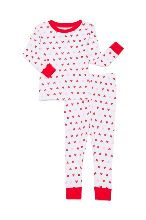 Toddlers' Family Matching Cotton Tight Fit Pajama Set, 2-Piece, Sizes 2T-5T