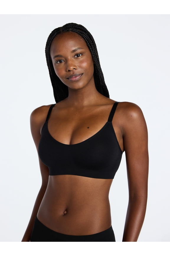 Women's Seamless Plunge Pullover Bralette, Sizes S-XXXL