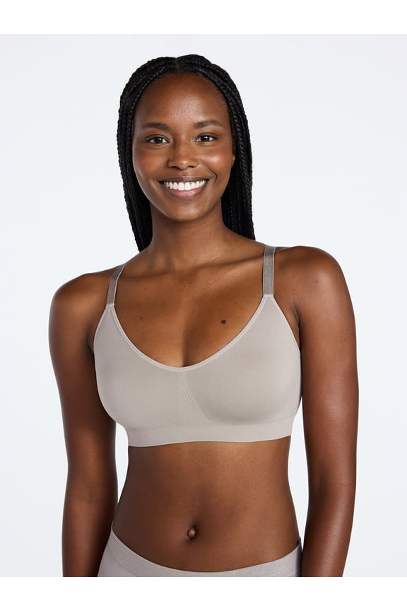 Women's Seamless Plunge Pullover Bralette, Sizes S-XXXL