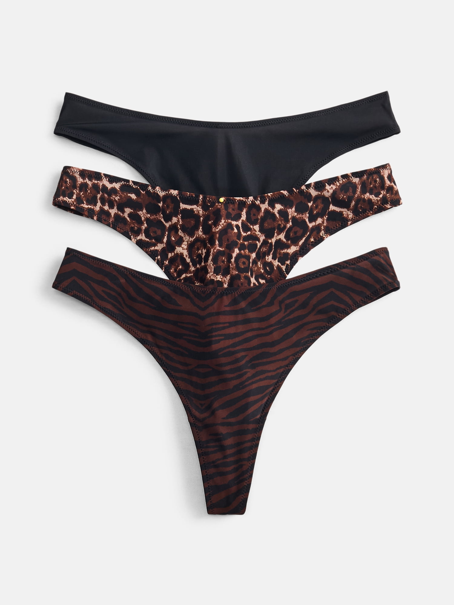 Joyspun Silky Mesh Thong, 3-Pack, Size S-XXXL