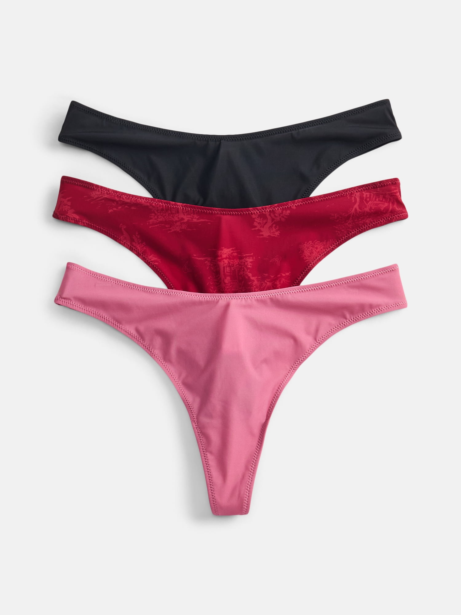 Joyspun Silky Mesh Thong, 3-Pack, Size S-XXXL
