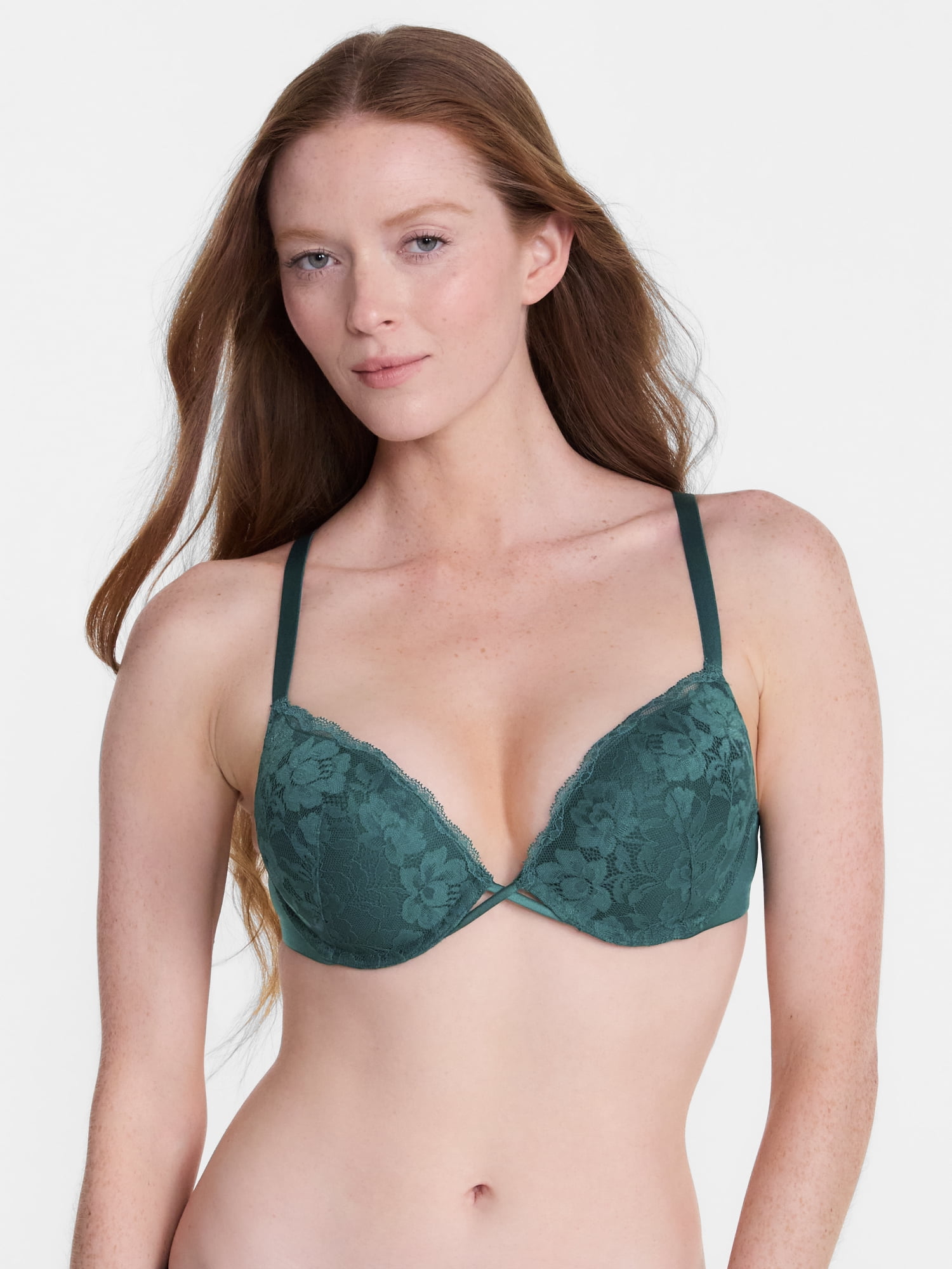 Joyspun Women's Add 2 Sizes Lace Push-Up Bra, Sizes 32A - 38C