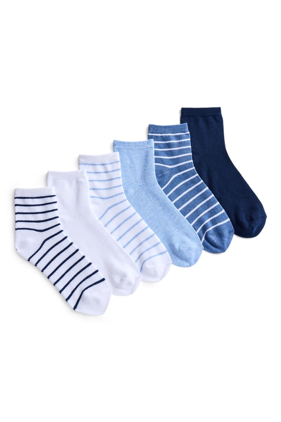 Women’s Ankle Dress Socks, 6-Pack, Shoe Sizes 4-10