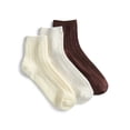 thumbnail image 1 of Joyspun Women’s Ankle Elevated Dress Socks, 3-Pack, Shoe Sizes 4-10, 1 of 5