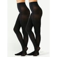 thumbnail image 1 of Joyspun Women's Blackout Tights, 2-Pack, Sizes S to 3XL, 1 of 5