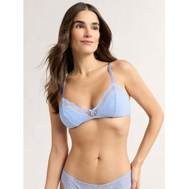 Joyspun Women's Bridal Lace Bralette, Sizes S-XXXL