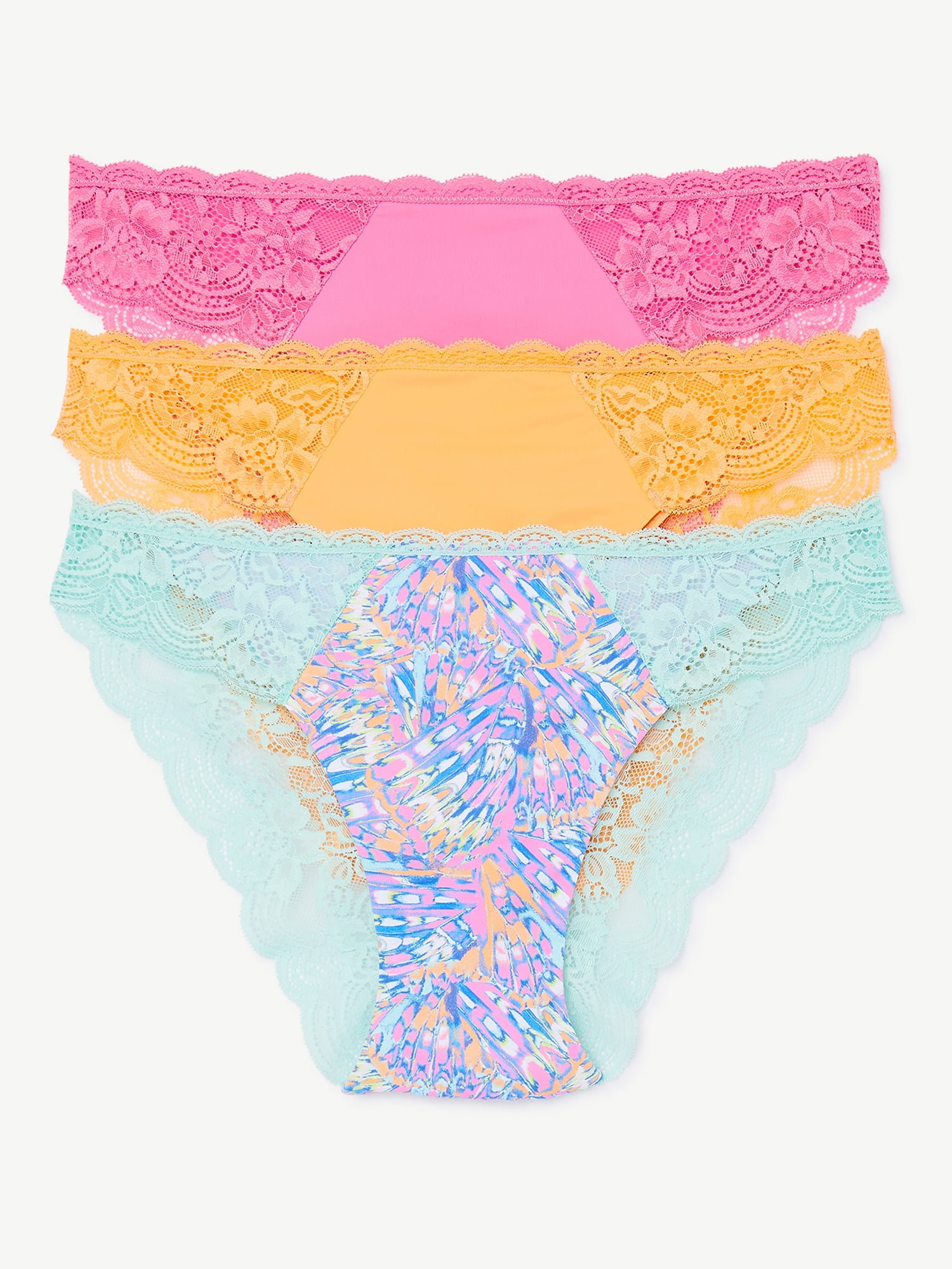 Joyspun Women's Cheeky Panties, 3-Pack, Sizes XS to 3XL - Walmart.com