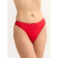 thumbnail image 1 of Joyspun Women's Cheeky Panties with Lace Back, 2-Pack, Sizes XS-3XL, 1 of 6