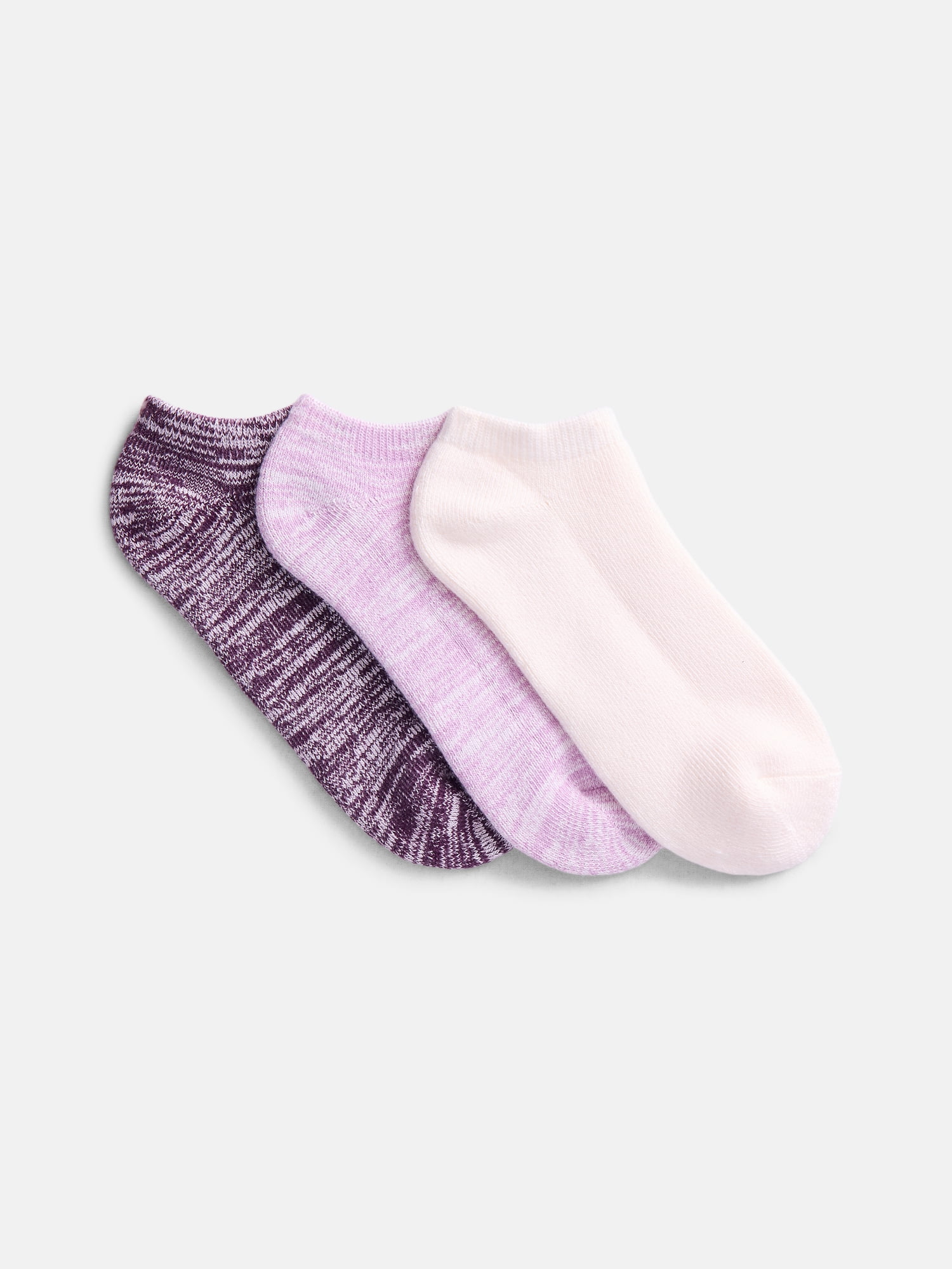 Joyspun Women's Comfort Full Terry Low Cut Socks, 3 Pack, Shoe Sizes 4-10