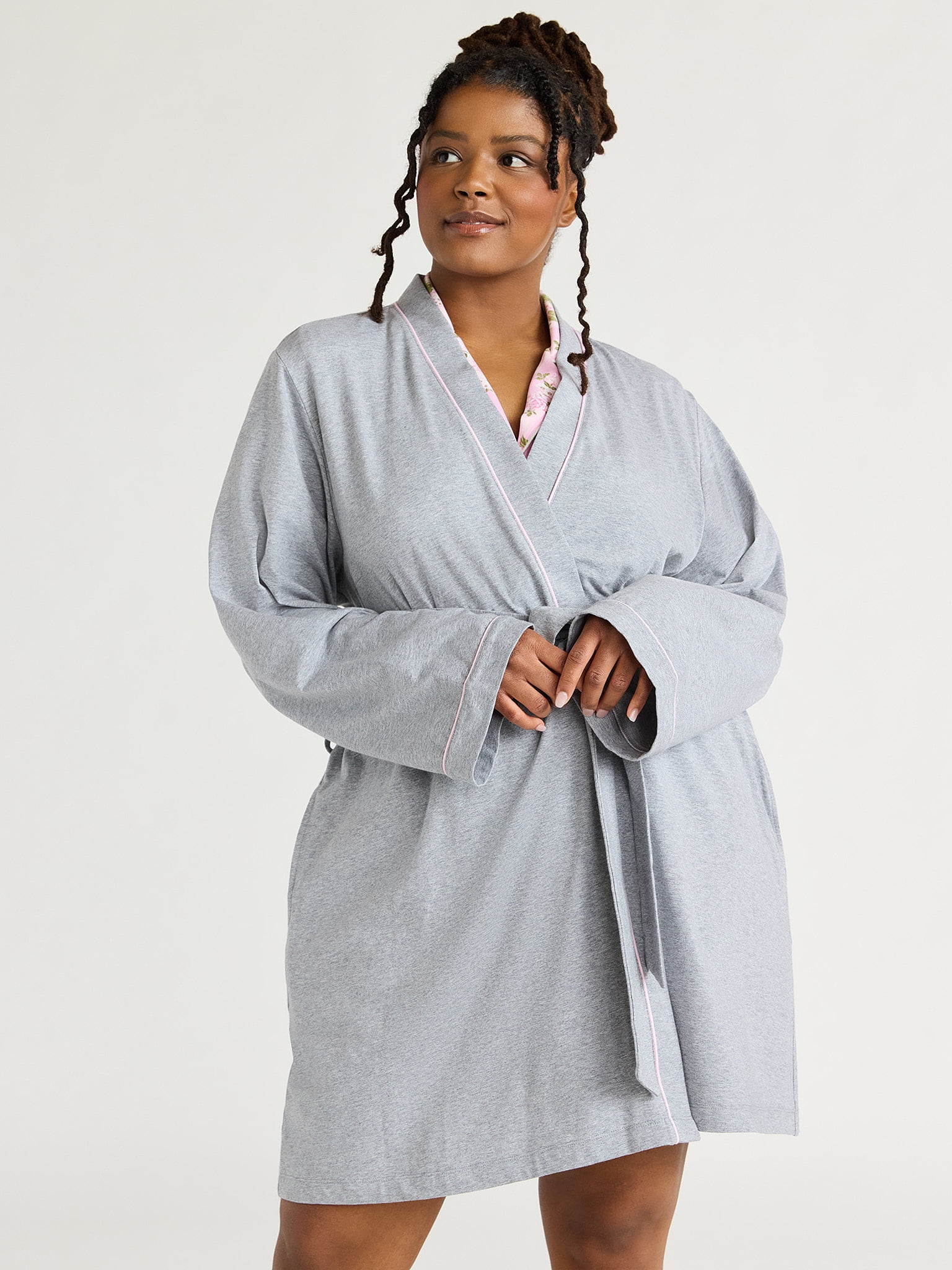 Cotton wrap robe womens hotsell