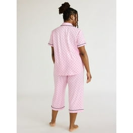 Jockey Essentials Women s Women s Plus Brushed Luxe Short Sleeve Cropped Sleep Top Comfort Sleepwear Pajama Shirt Soft Sleepwear Sizes Small Medium Large Extra Large 1X 2X 3X 22915 Walmart