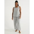 thumbnail image 1 of Joyspun Women's Cotton Blend Tank Top and Pants Pajama Set, 2-Piece, Sizes S to 3X, 1 of 5