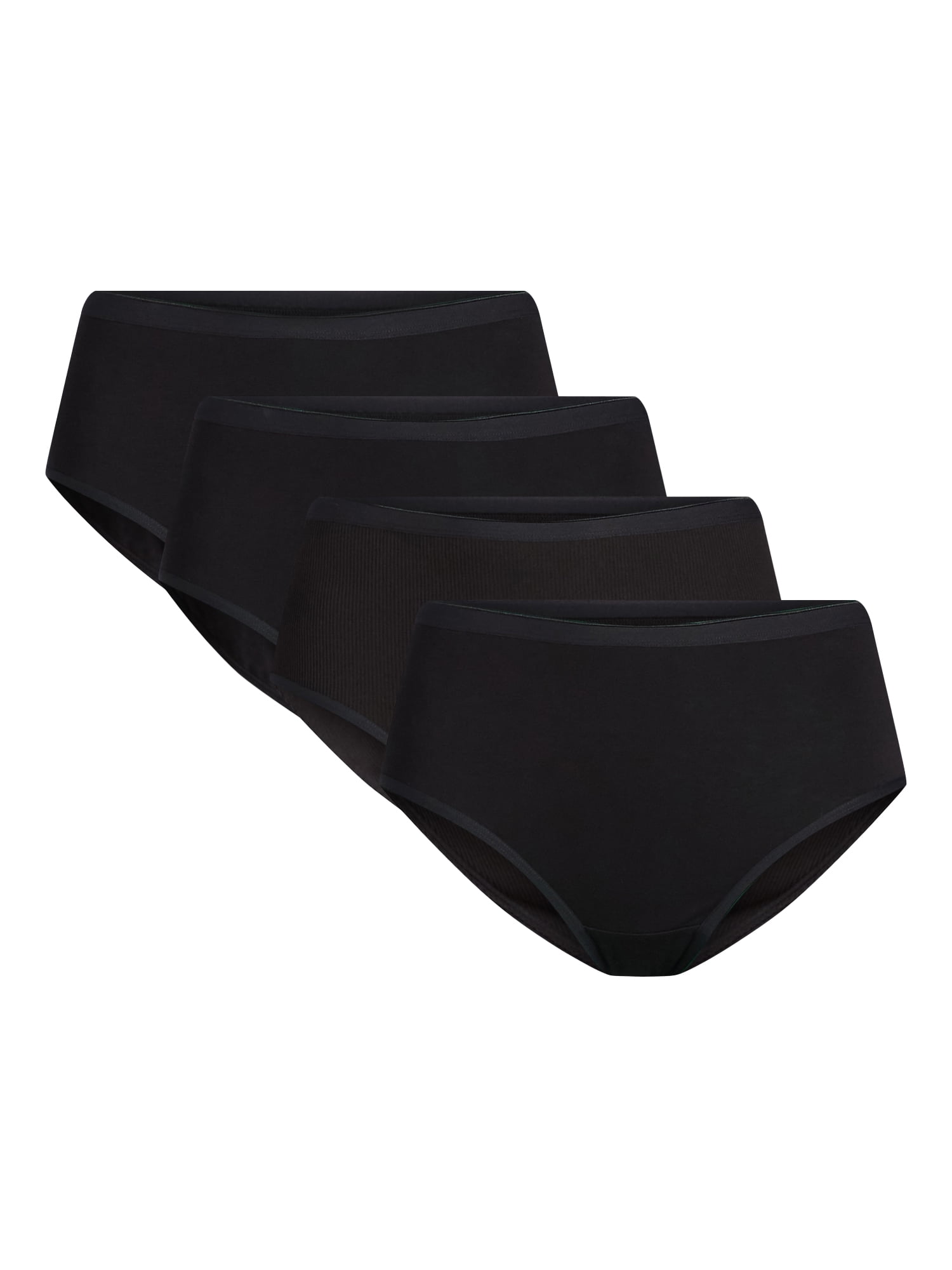 Joyspun Women's Cotton-Blend Brief Panties, 6-Pack, Sizes S-XXXL