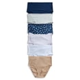 thumbnail image 1 of Joyspun Women's Cotton-Blend Brief Panties, 6-Pack, Sizes S-XXXL, 1 of 12