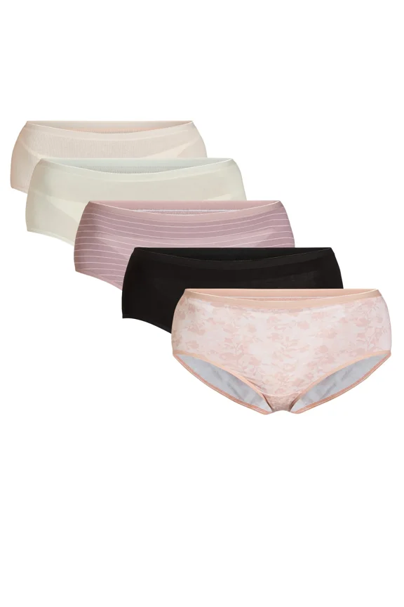 Women's Cotton-Blend Brief Panties, 6-Pack, Sizes S-XXXL