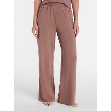 Joyspun Women’s Cotton-Modal Sleep Lounge Pants, Sizes S-3X