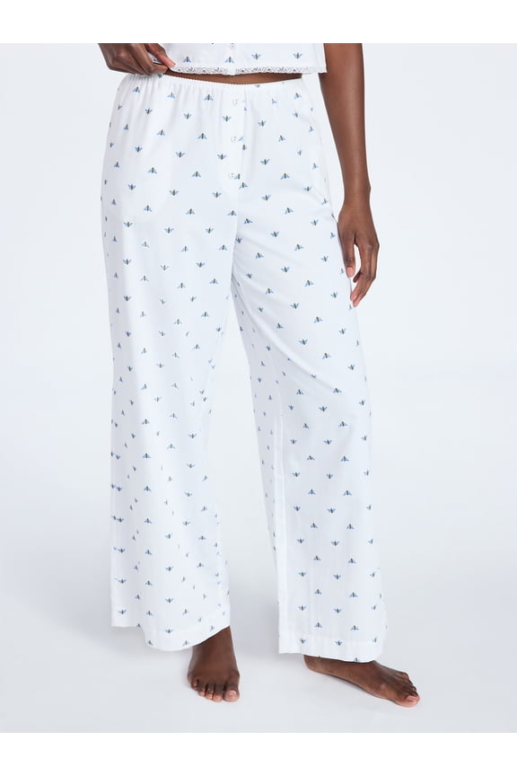 Women's Poplin Sleep Pants, 31'' Inseam, Sizes XS-3X