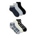 thumbnail image 1 of Joyspun Women's Cozy Ankle Socks, 6-Pack, Fits Shoe Sizes 4-10, 1 of 8