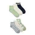 thumbnail image 1 of Joyspun Women's Cozy Ankle Socks, 6-Pack, Fits Shoe Sizes 4-10, 1 of 8