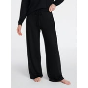 Joyspun Women's Cozy Lounge Collection Hacci Knit Sleep Pants, 29” Inseam, Sizes XS to 3X