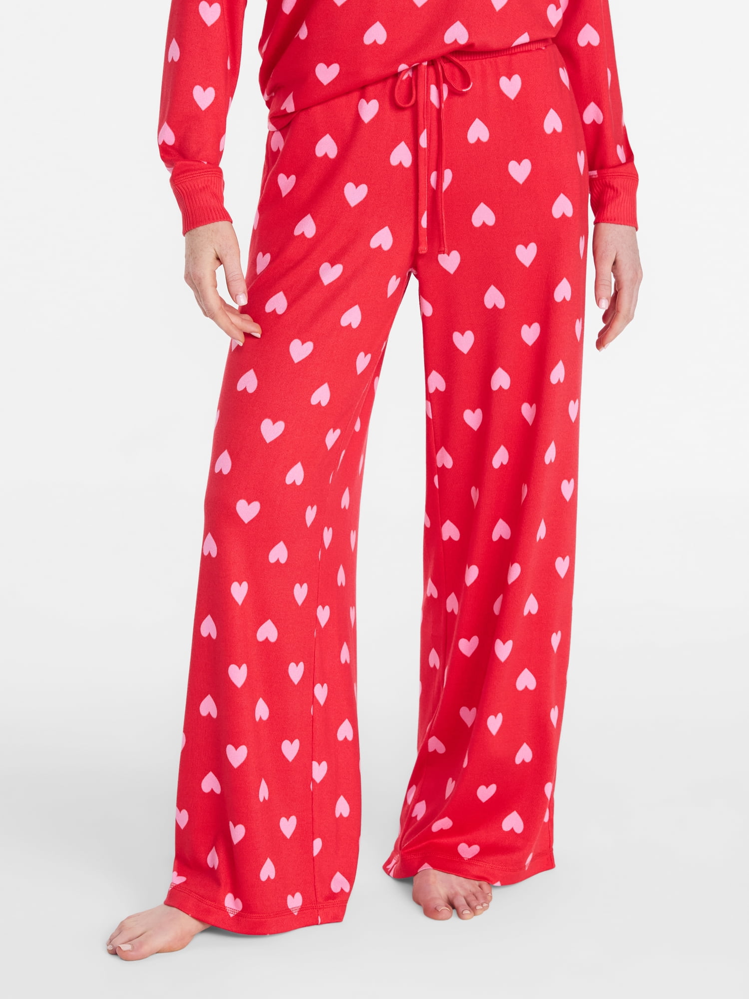 Joyspun Women's Cozy Lounge Collection Hacci Knit Sleep Pants, 29