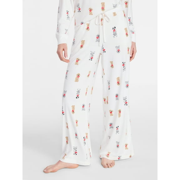 Joyspun Women's Cozy Lounge Collection Hacci Knit Sleep Pants, 29.5'' Inseam, Sizes XS-3X