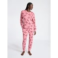 thumbnail image 1 of Joyspun Women's Cozy Lounge Collection Hacci Knit Long Sleeve Top and Joggers Pajama Set, Sizes XS-3X, 1 of 4