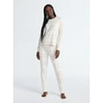 thumbnail image 1 of Joyspun Women's Cozy Lounge Collection Hacci Knit Long Sleeve Top and Joggers Pajama Set, Sizes XS-3X, 1 of 4