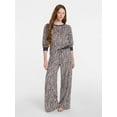 thumbnail image 1 of Joyspun Women's Cozy Lounge Collection Hacci Long Sleeve Top and Pants Pajama Set, 2-Piece, Sizes XS-3X, 1 of 5