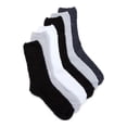 thumbnail image 1 of Joyspun Women's Cozy Crew Socks, 6-Pack, Size 4-10, 1 of 8