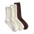 thumbnail image 1 of Joyspun Women’s Crew Elevated Dress Socks, 3-Pack, Shoe Sizes 4-10, 1 of 5