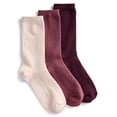 thumbnail image 1 of Joyspun Women’s Crew Elevated Dress Socks, 3-Pack, Shoe Sizes 4-10, 1 of 5
