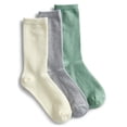thumbnail image 1 of Joyspun Women’s Crew Elevated Dress Socks, 3-Pack, Shoe Sizes 4-10, 1 of 5