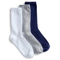 thumbnail image 1 of Joyspun Women’s Crew Elevated Dress Socks, 3-Pack, Shoe Sizes 4-10, 1 of 5