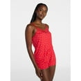 thumbnail image 1 of Joyspun Women’s Dreamy Soft Collection Lace Trim Knit Cami and Shorts Set, Sizes XS-3X, 1 of 6