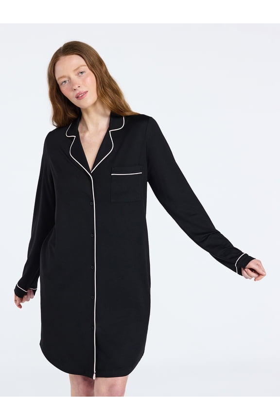 Women's Dreamy Soft Collection Long Sleeve Sleepshirt, Sizes S-4X