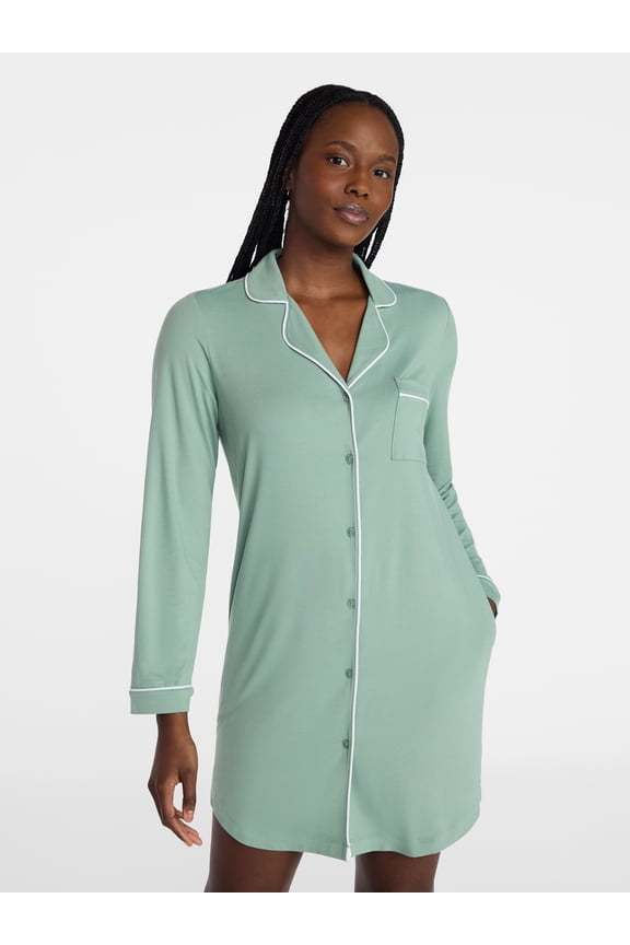 Women's Dreamy Soft Collection Long Sleeve Sleepshirt, Sizes S-4X