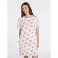 thumbnail image 1 of Joyspun Women's Dreamy Soft Collection Short Sleeve Sleepshirt, Sizes S/M-2X/3X, 1 of 6