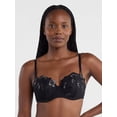 thumbnail image 1 of Joyspun Women's Embroidery Lightly Lined Balconette Bra, Sizes 34B-42DD, 1 of 5