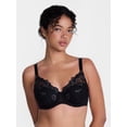 thumbnail image 1 of Joyspun Women's Floral Embroidered High Apex Plunge Bra, Sizes 36B-40DDD, 1 of 5