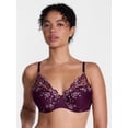 thumbnail image 1 of Joyspun Women's Floral Embroidered High Apex Plunge Bra, Sizes 36B-40DDD, 1 of 6