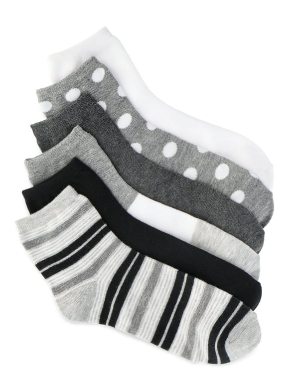 Women’s Essentials Ankle Dress Socks, 6-Pack, Fits Shoe Sizes 4-10