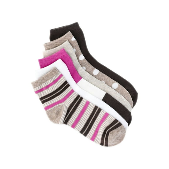 Joyspun Women’s Essentials Ankle Dress Socks, 6-Pack, Fits Shoe Sizes 4-10