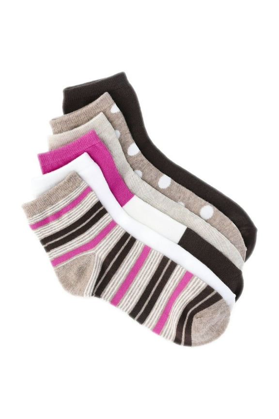 Women’s Essentials Ankle Dress Socks, 6-Pack, Fits Shoe Sizes 4-10