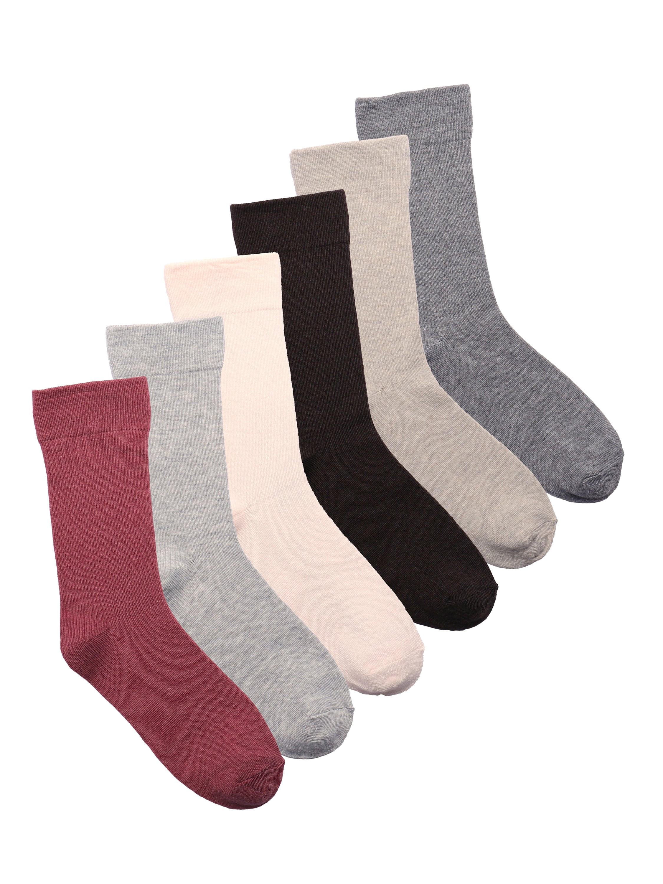 Joyspun Womens Essentials Ankle Dress Socks, 6-Pack, Fits Shoe Sizes 4-10, Women's, Pink Joyspun Womens Essentials Ankle Dress Socks, 6-Pack, Fits Shoe Sizes 4-10, Women's, Pink