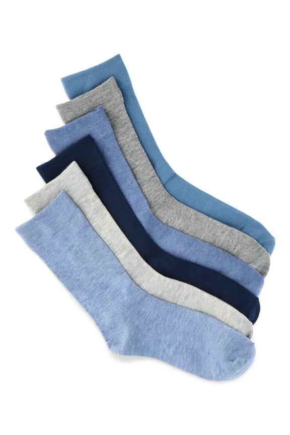 Women's Essentials Crew Dress Socks, 6-Pack, Fits Shoe Sizes 4-10
