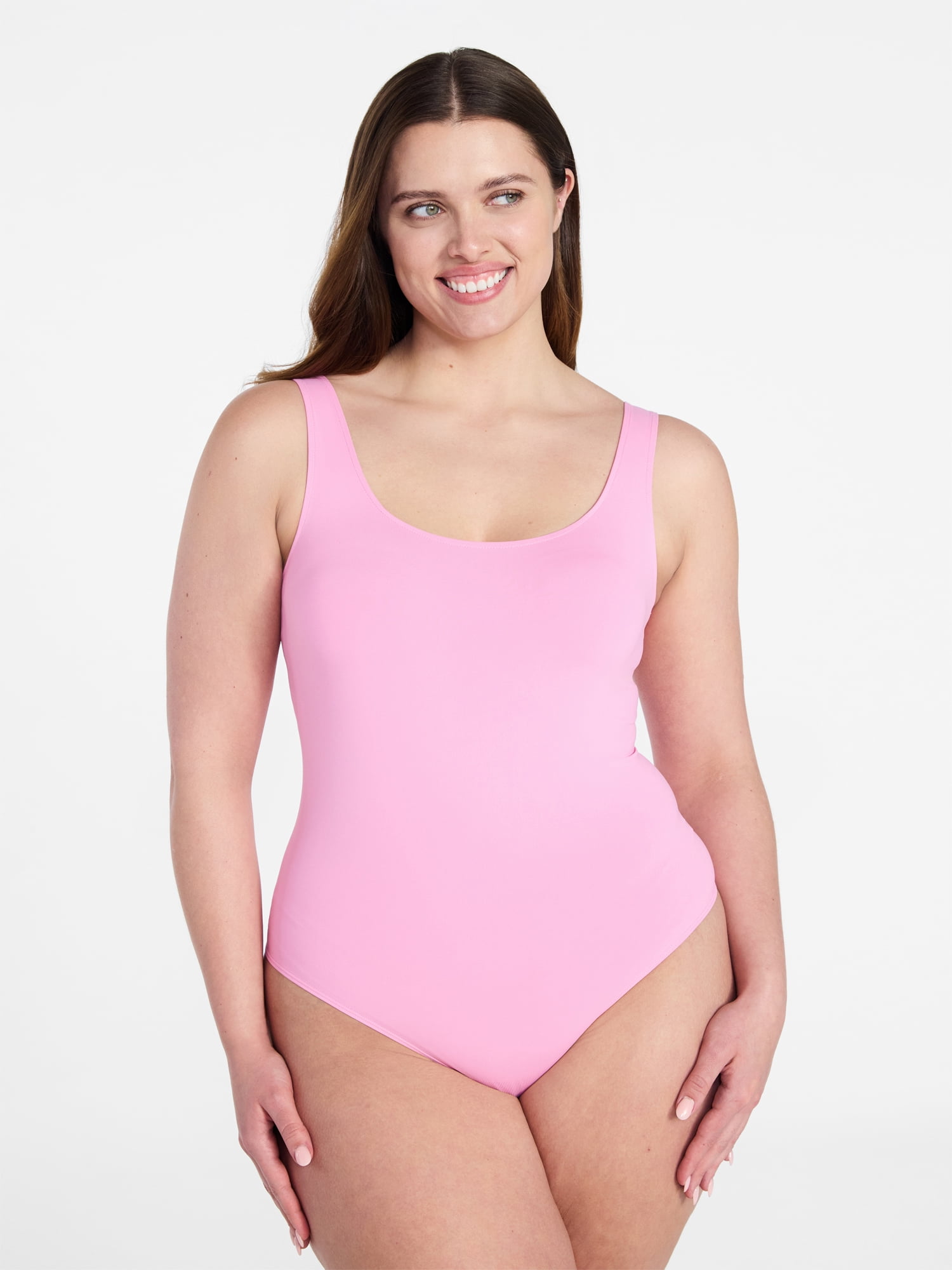 Joyspun Women's Everyday Seamless Bodysuit, Sizes S-XXXL